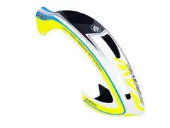 H2244-S Goblin RAW 420 Competition Canopy Matte Yellow/Blue-Mad 4 Heli