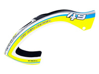 H2244-S Goblin RAW 420 Competition Canopy Matte Yellow/Blue-Mad 4 Heli