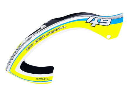 H2244-S Goblin RAW 420 Competition Canopy Matte Yellow/Blue-Mad 4 Heli
