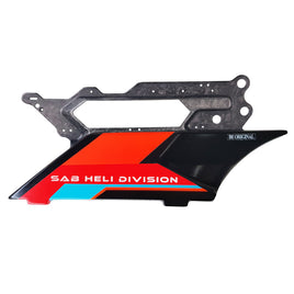 H2337-O-S Forged CF Side Frame Orange Left (SX) - Goblin Genesis F3C - Mad 4 Heli