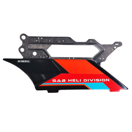 H2338-O-S Forged CF Side Frame Orange Right (DX) - Goblin Genesis F3C - Mad 4 Heli