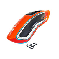 H2339-O-S Genesis F3C CF Canopy Orange - Mad 4 Heli