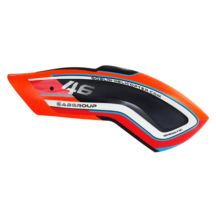 H2339-O-S Genesis F3C CF Canopy Orange - Mad 4 Heli - image 5