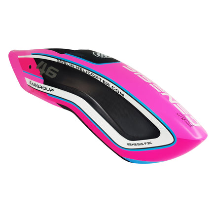 H2339-PB-S Genesis F3C CF Canopy Pink/Blue - Mad 4 Heli - image 2