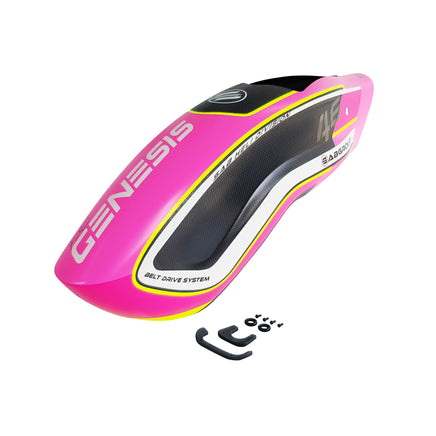 H2339-PY-S Genesis F3C CF Canopy Pink/Yellow - Mad 4 Heli
