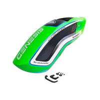 H2339-S Genesis F3C CF Canopy Light Green - Mad 4 Heli