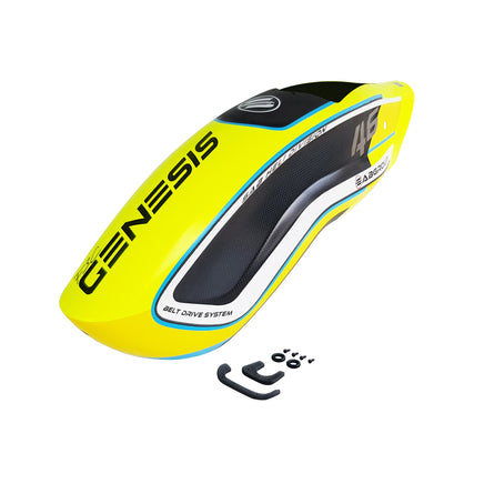 H2339-Y-S Genesis F3C CF Canopy Yellow - Mad 4 Heli