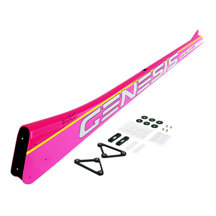 H2340-PY-S Genesis F3C CF Tail Boom Pink/Yellow - Mad 4 Heli