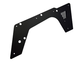H2434-S CF Lower Side Frame 2mm-Mad 4 Heli