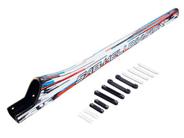 H2436-S CF Tail Boom White-Mad 4 Heli