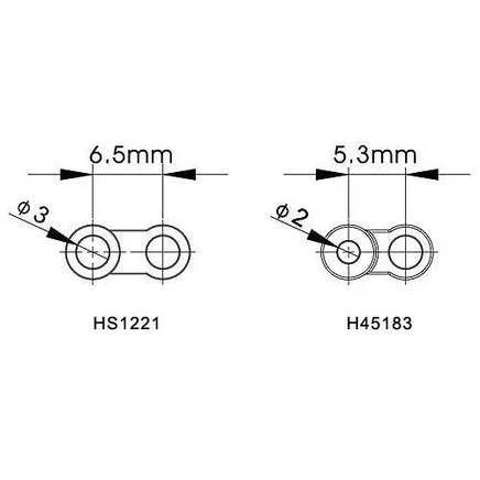 H45183 Align Trex New Tail Pitch Control Link-Mad 4 Heli