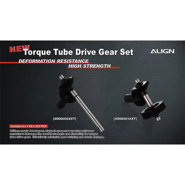H50G002XX Align Trex Torque Tube Rear Drive Gear Set - Mad 4 Heli| Mad ...