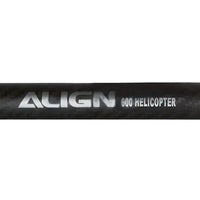 H60T003XX Align Trex 600 Carbon Fiber Tail Boom-Matte Black-Mad 4 Heli