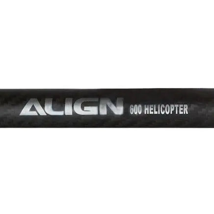 H60T003XX Align Trex 600 Carbon Fiber Tail Boom-Matte Black-Mad 4 Heli