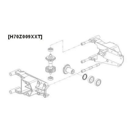 H70Z009XX Align Trex 700 Tail Drive Gear Spacer-Mad 4 Heli