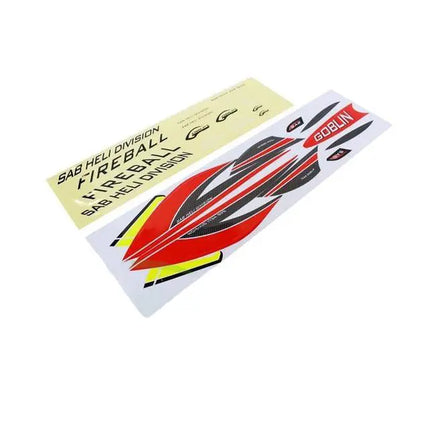 HA064-S - FIREBALL STICKER-Mad 4 Heli