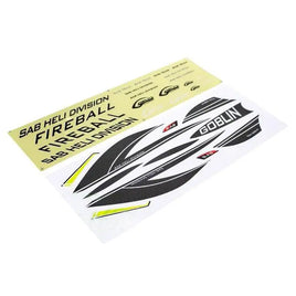 HA069-S - Sticker Fireball Carbon-Mad 4 Heli