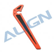 HB40T009XOW TB40 Carbon Fiber Vertical Stabilizer - Orange-Mad 4 Heli