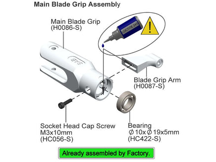 HC056-S Socket Head Cap M3x10mm-Mad 4 Heli