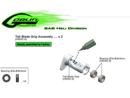HC406-S Ball Bearing 5 x 9 x 3mm-Mad 4 Heli