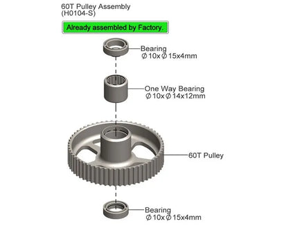 HC420-S Ball Bearing 10 x 15 x 4mm-Mad 4 Heli