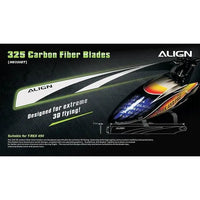 HD320E Align Trex 325 Carbon Fiber Blades-Mad 4 Heli