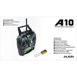 HERA1001 Align A10 Transmitter Set (mode 1)-Mad 4 Heli