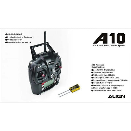 HERA1002 Align A10 Transmitter Set (Mode 2)-Mad 4 Heli