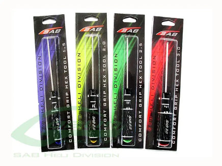 HM051 SAB COMFORT GRIP HEX TOOL 3.0mm-Mad 4 Heli