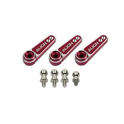 HSP61015QR D6FF Metal Servo Horn(M2.5)-Red-Mad 4 Heli