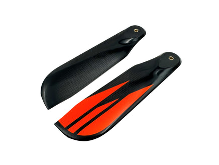 S110-O Tail Blades S110 Orange-Mad 4 Heli