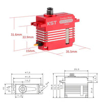 KST X15-755X Digital Servo Coreless Tail Servo-Mad 4 Heli