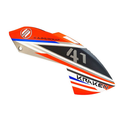 H2043-S KRAKEN S 700 CANOPY ORANGE/BLUE-Mad 4 Heli