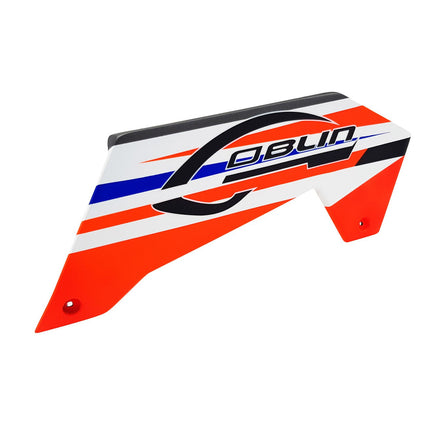 H2103-S KRAKEN 580 SX (LEFT) LOW SIDE FRAME ORANGE BLUE-Mad 4 Heli