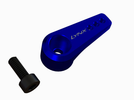 LX3070 - Universal Nitro Heli Engine Throttle Arm - Blue-Mad 4 Heli