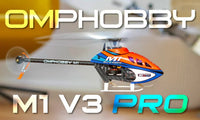 OSHM0061 OMPHOBBY M1 V3 PRO 3D RC Helicopter BNF Cosmic Orange Mad 4 Heli