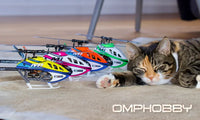 OSHM0061 OMPHOBBY M1 V3 PRO 3D RC Helicopter BNF Cosmic Orange Mad 4 Heli