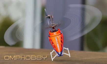 OSHM0061 OMPHOBBY M1 V3 PRO 3D RC Helicopter BNF Cosmic Orange Mad 4 Heli