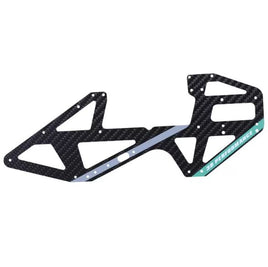 OSHM4X003L M4 MAX Left Main Frame – Blue-Mad 4 Heli