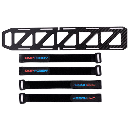 OSHM6011 Battery Tray W/Straps-Mad 4 Heli