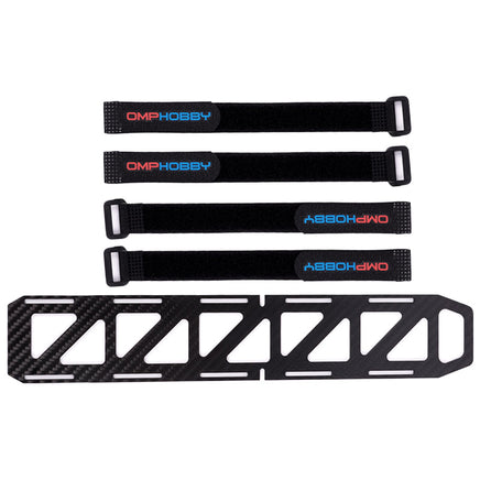 OSHM6011 Battery Tray W/Straps-Mad 4 Heli