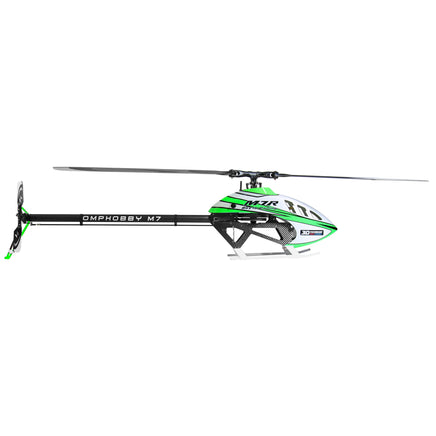 OSHM702G-G OMPHOBBY M7R Aurora Green (with Blades)-Mad 4 Heli
