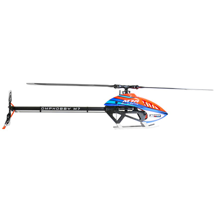 OSHM702R-O OMPHOBBY M7R Cosmic Orange (with Blades)-Mad 4 Heli