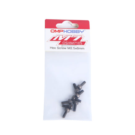 OSHM7105 OMPHOBBY M7 Hex Screw M2.5x6-Mad 4 Heli