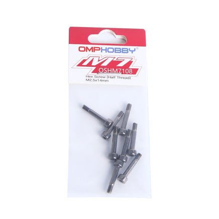 OSHM7108 OMPHOBBY M7 Hex Screw (Half Thread) M2.5x14-Mad 4 Heli