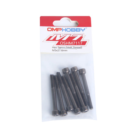 OSHM7117 OMPHOBBY M7 Hex Screw (Half Thread) M3x28-Mad 4 Heli