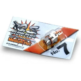 OSM71607100 GLOW PLUG O.S. 7 NO.7 MEDIUM HOT-Mad 4 Heli