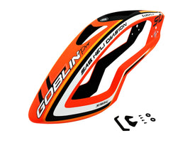 H2059-S CF ILGoblin Pro Canopy Orange-Mad 4 Heli