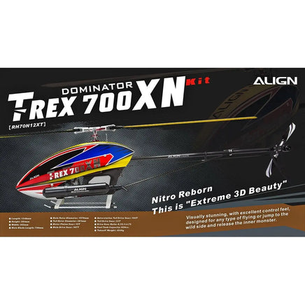 RH70N12XW Align T-REX 700XN Dominator Nitro KIT (Special Order)-Mad 4 Heli
