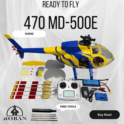 ROBAN 470 RTF MD-500E N369E 5 blade ROBAN